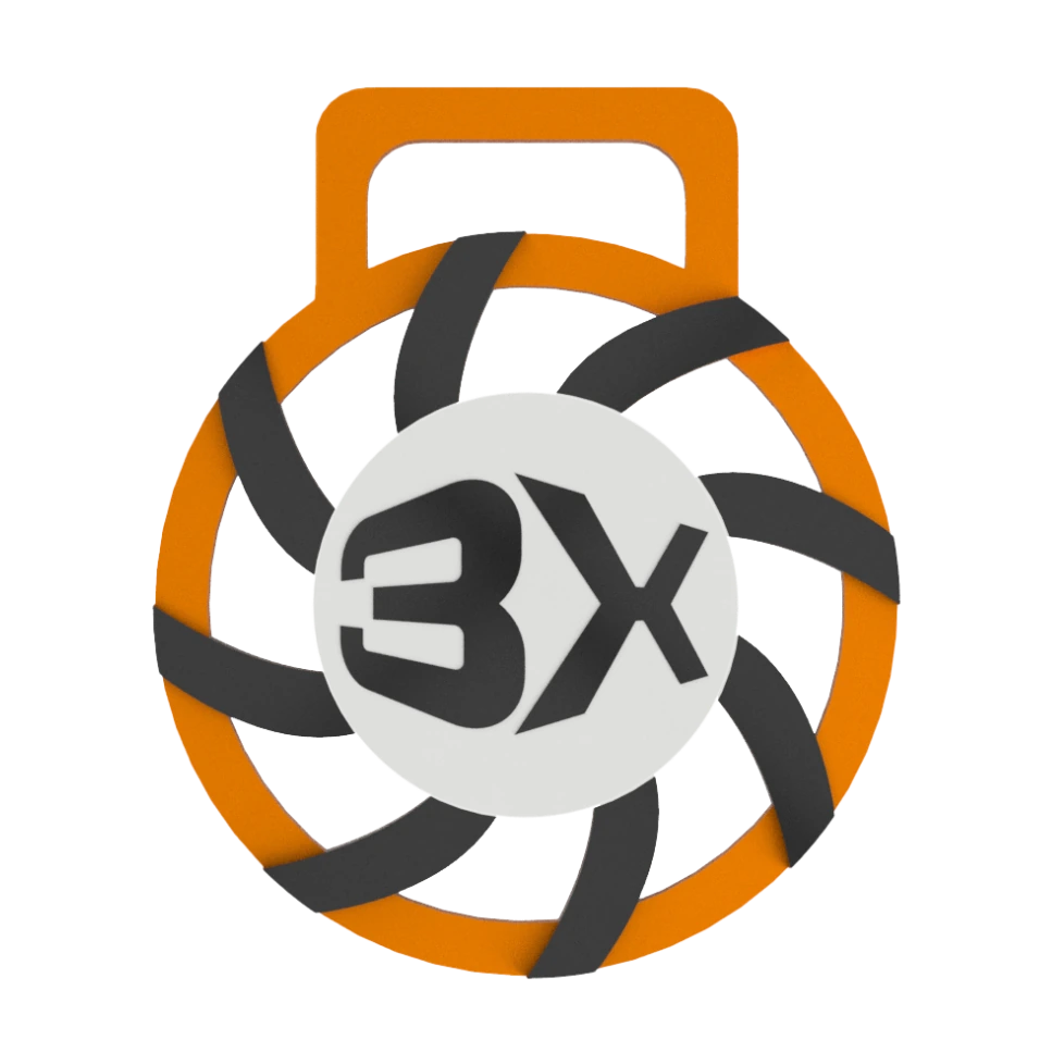 Medalla espiral naranja