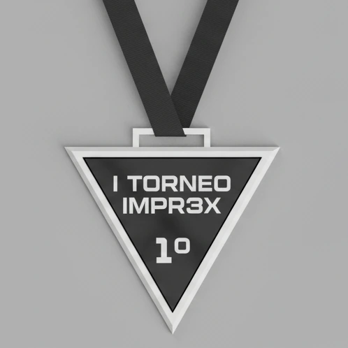 Medalla triangular personalizada