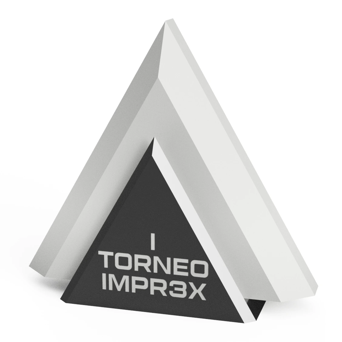 Trofeo pirámide personalizado