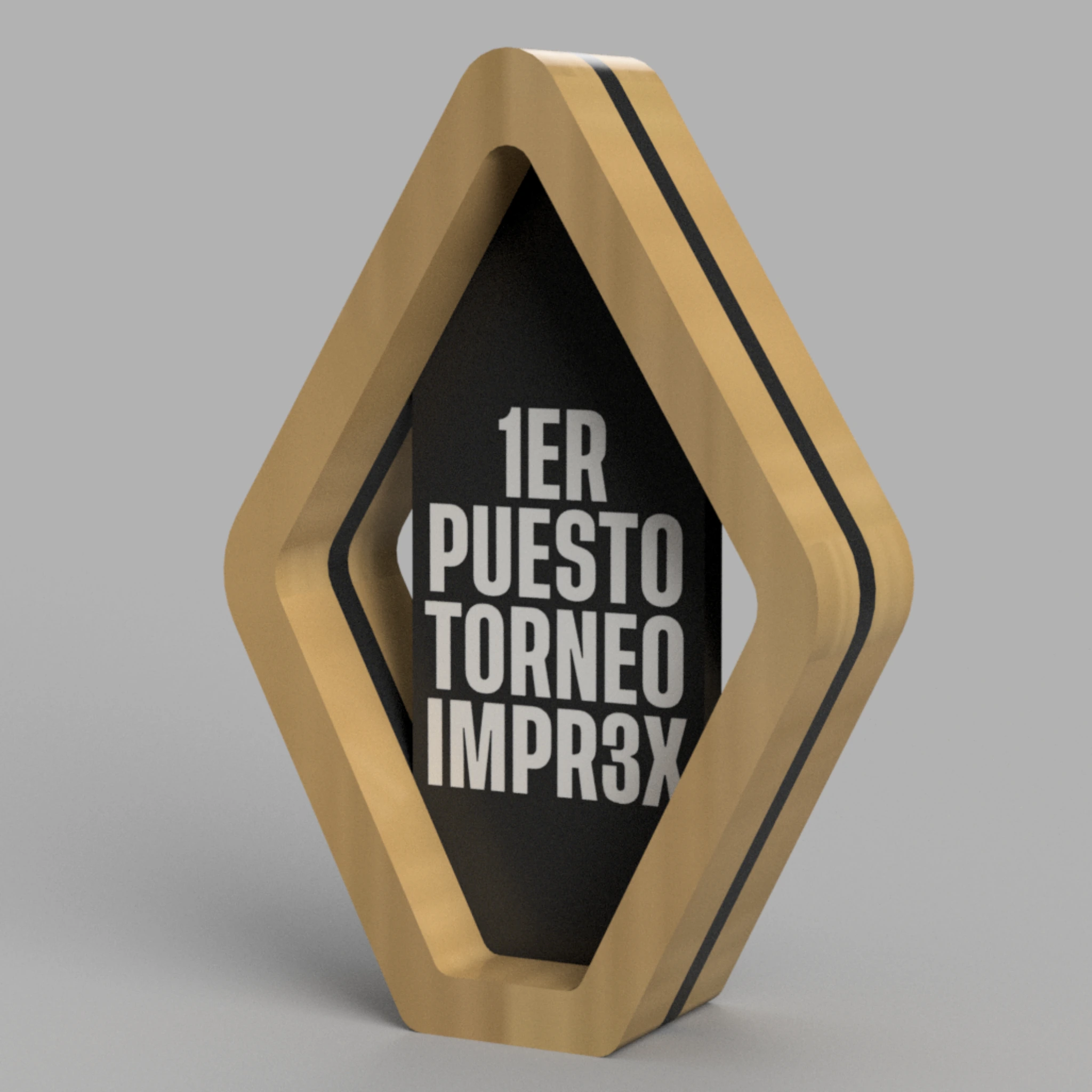 Trofeo rombo personalizado